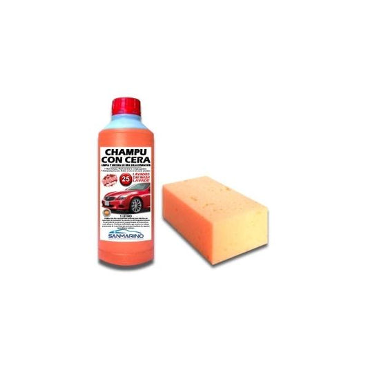 SHAMPOOING AVEC CIRE 1L + ÉPONGE